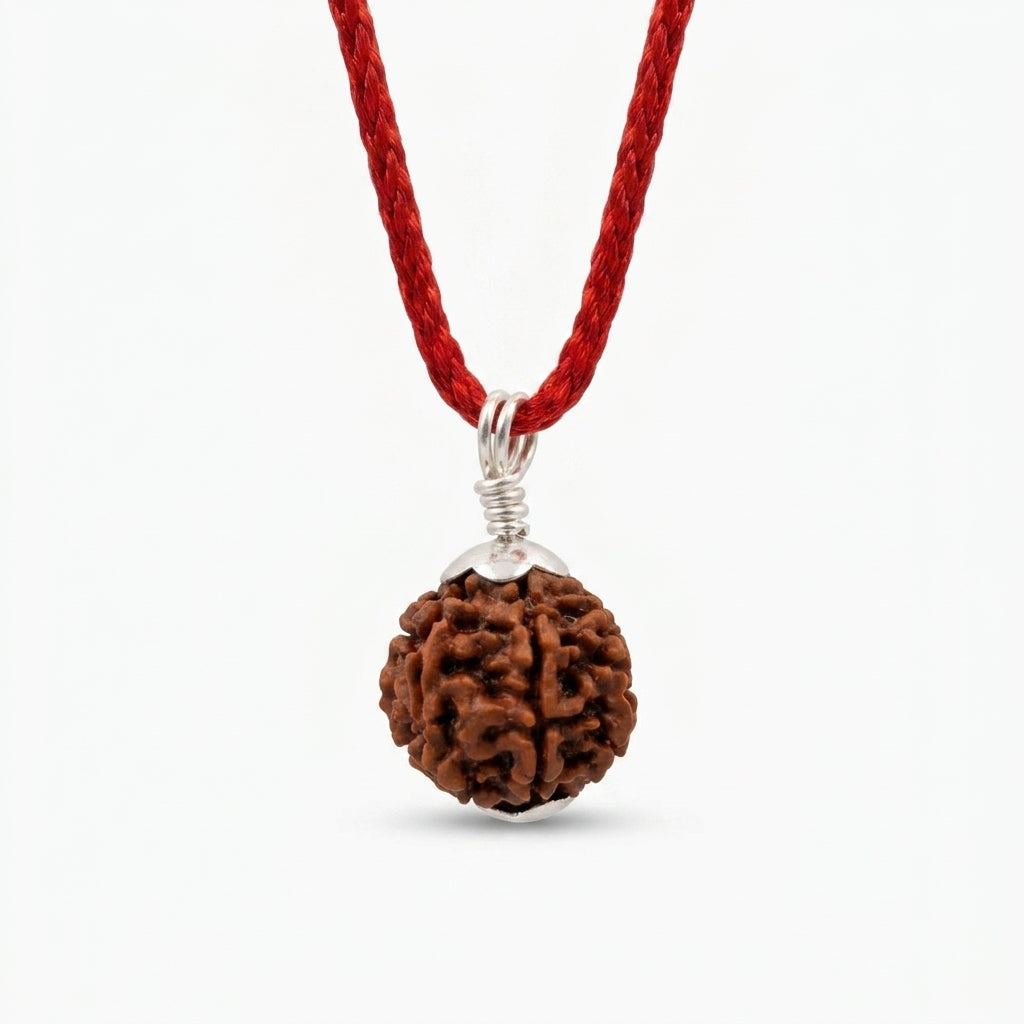 7 mukhi rudraksha in 92.5 silver